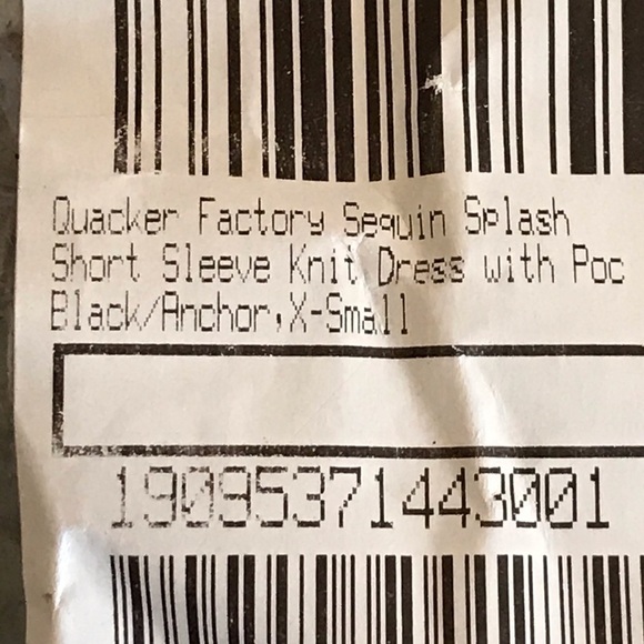 Quaker Factory Woman’s Short Sleeve Sequin Anchor Dress Cover Up Boat Dress XS - Picture 3 of 3